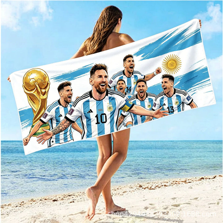 Women's luxurious beach towel with exotic print Stornfield