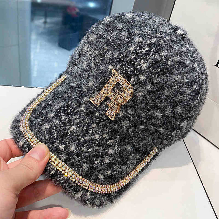Women's Luxurious Fleece Embellished Baseball Cap Stornfield