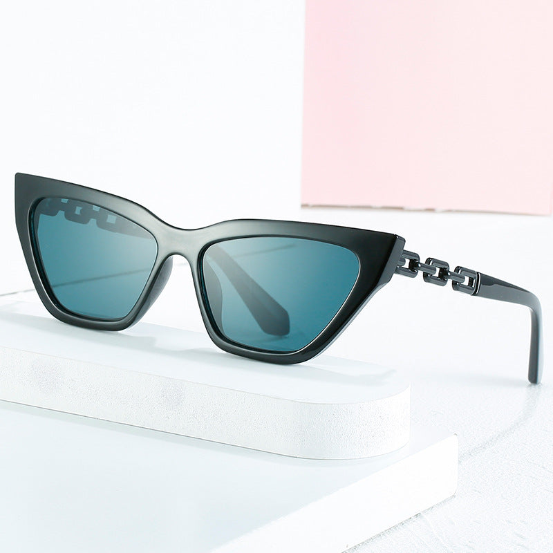 Women's Cat-Eye Sunglasses with Modern Chain Frame Stornfield