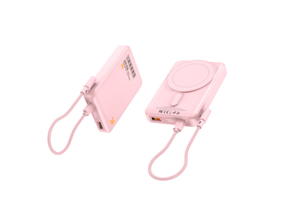 Portable power bank with inductive fast charging function and LED display Stornfield