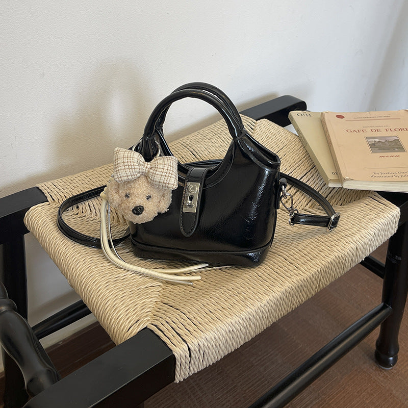 Cute & Quirky Plush Bear Accent Handbag