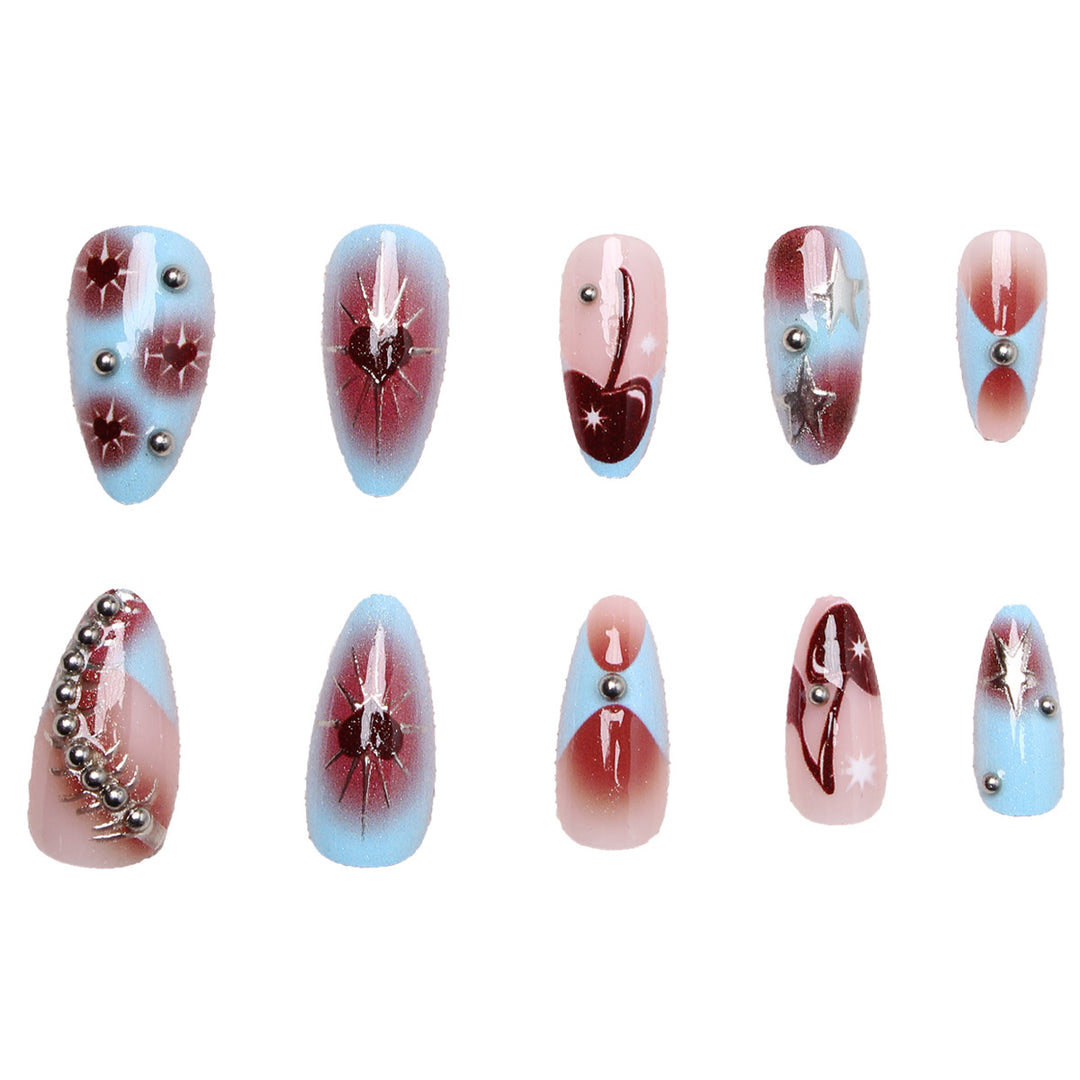 Elegant artificial nails with stylish accents Stornfield