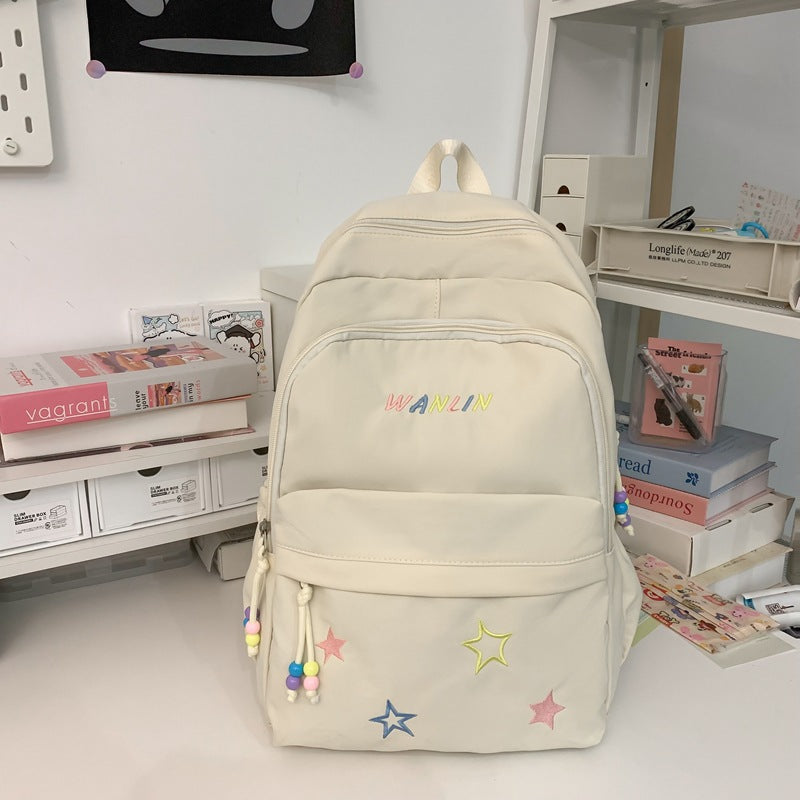 Playful Star-Embellished Backpack Stornfield