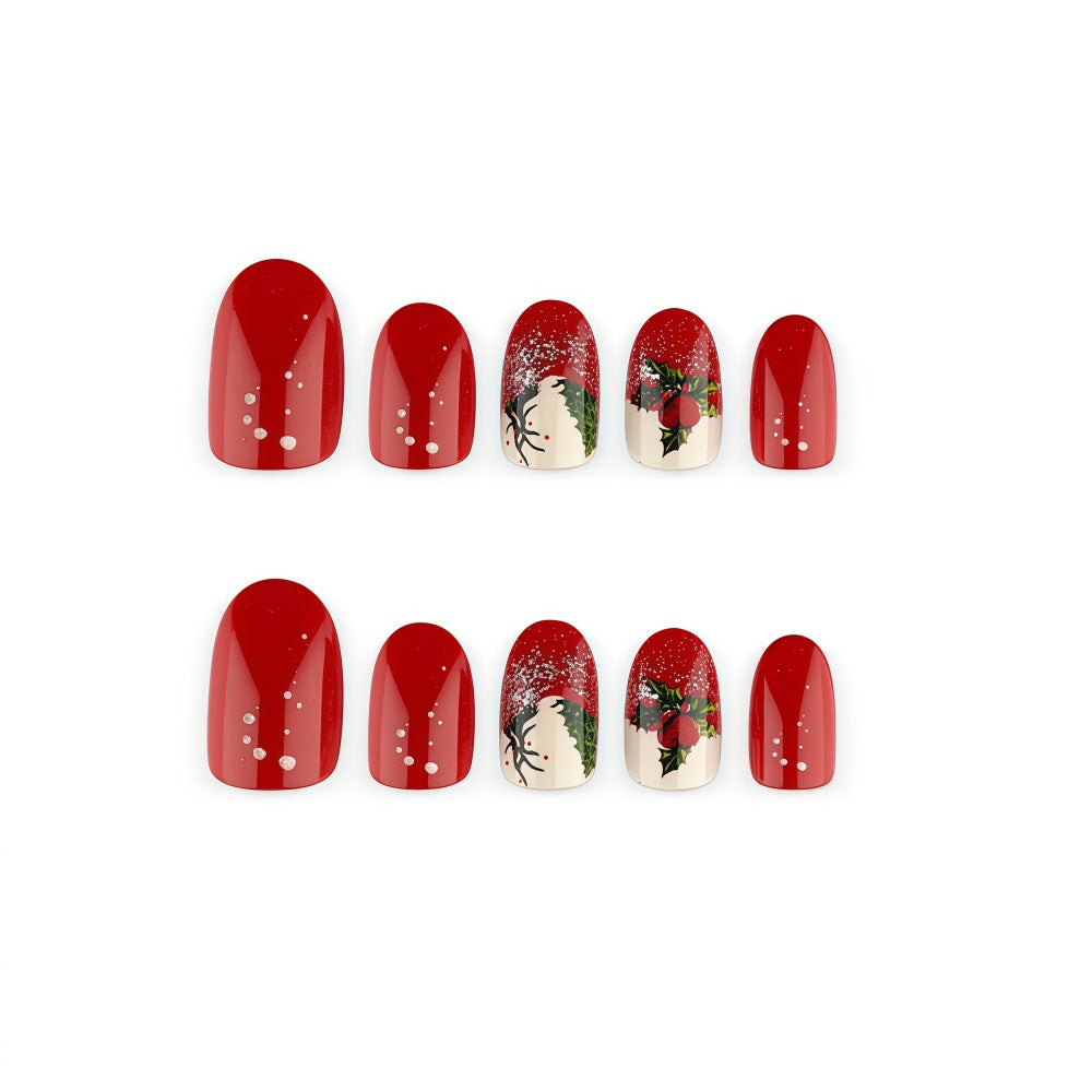 Christmas-themed artificial nails Stornfield