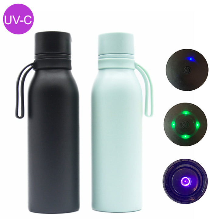 Women's UV Disinfection Water Bottle with LED Display and USB Port Stornfield