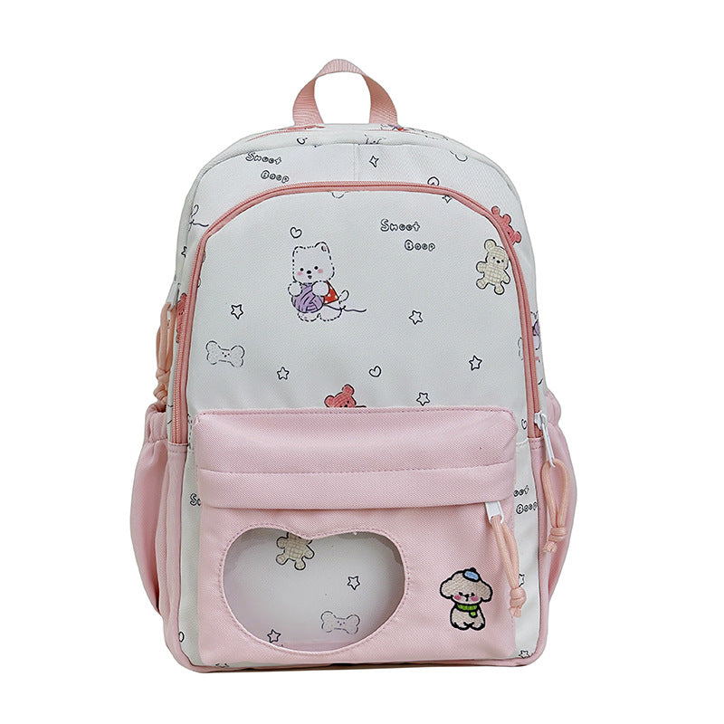 Backpack with Creative Music and Animal Motif Stornfield