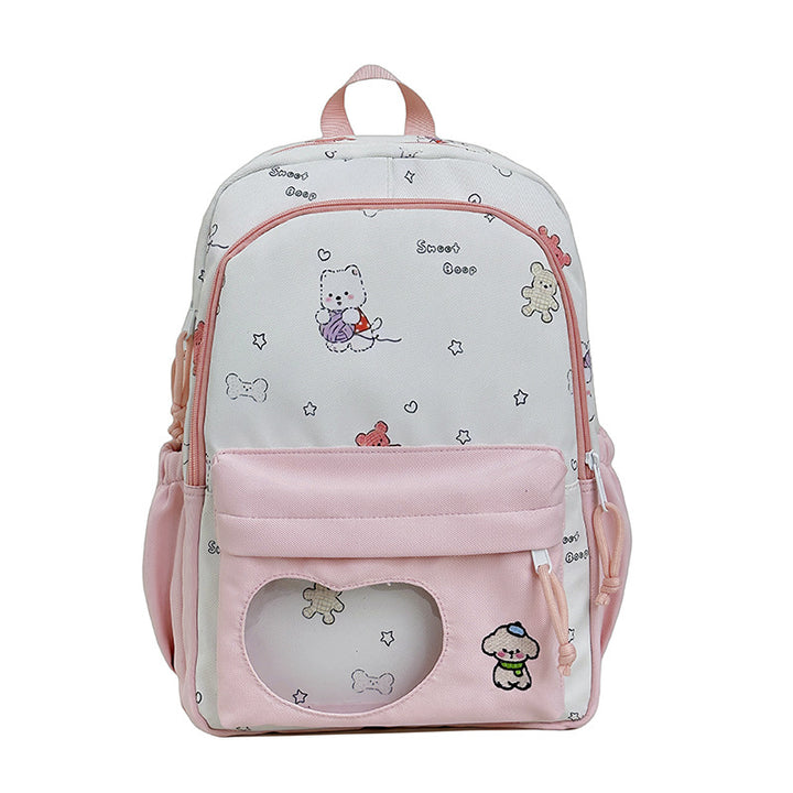 Backpack with Creative Music and Animal Motif Stornfield