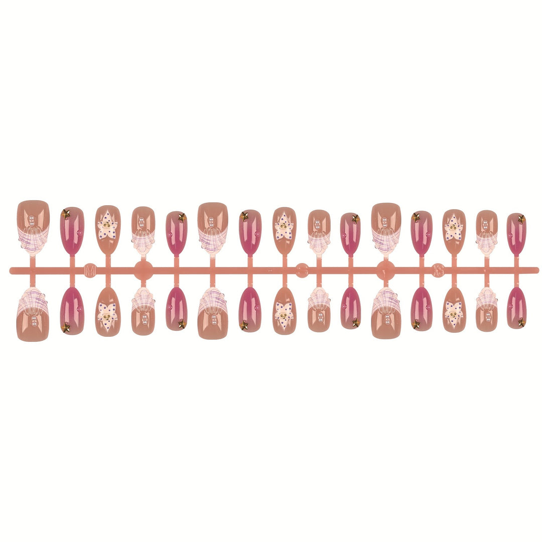 Artistic Press-On Nail Tips Set