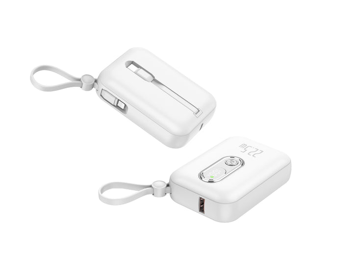 Portable power bank with integrated USB-C port and digital charge status display Stornfield