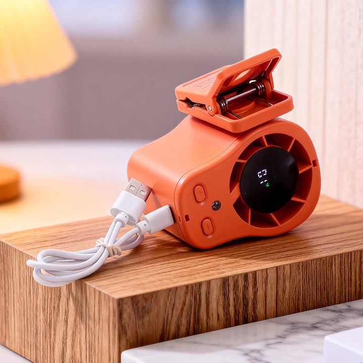 Women's Portable Clip Fan with LED Display Stornfield