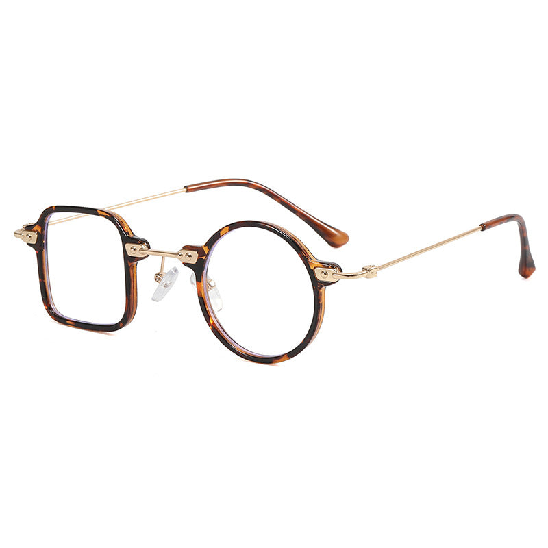 Ladies elegant round hybrid glasses with square design Stornfield
