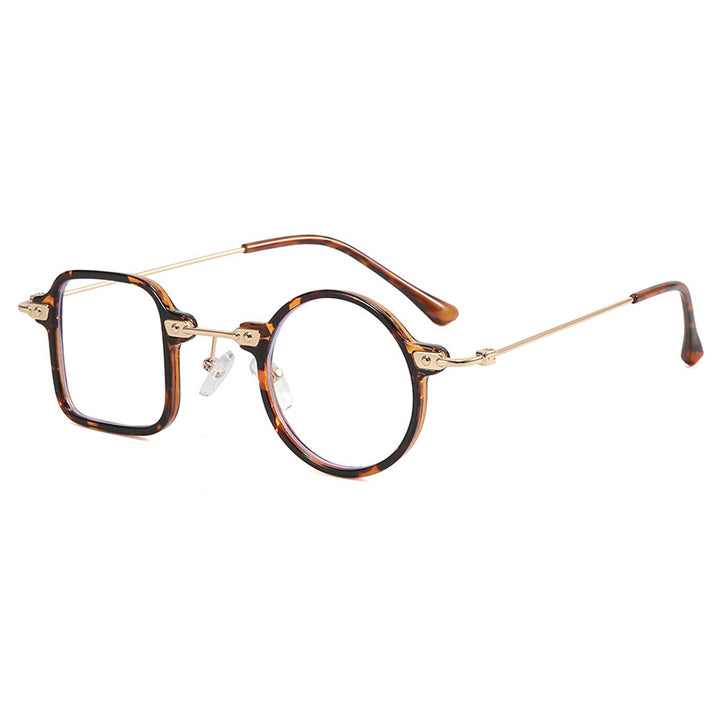 Ladies elegant round hybrid glasses with square design Stornfield