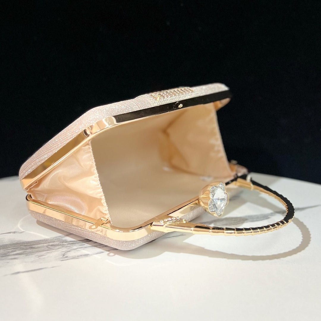 Sparkling Crystal-Embellished Handbag