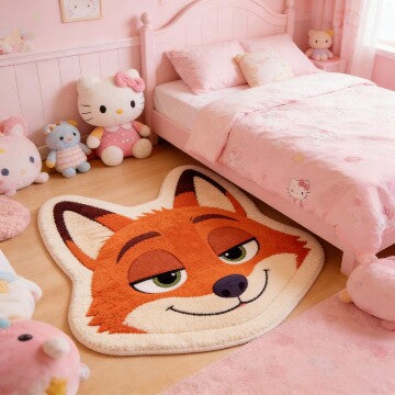 Cute Shapes Cartoon Rug