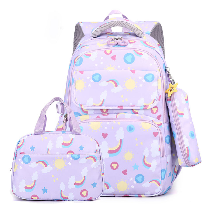 Playful school backpack with detachable accessories Stornfield