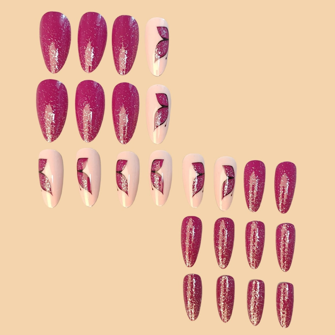 Elegant Glittery Butterfly Nail Art Stornfield