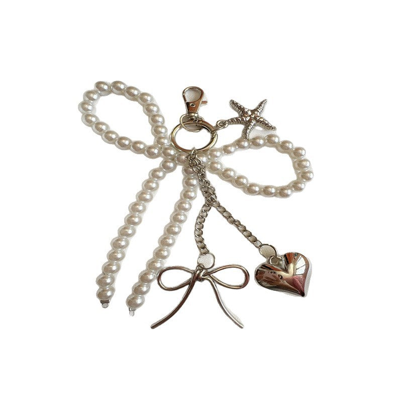 Elegant Pearl Charm Keychain Stornfield