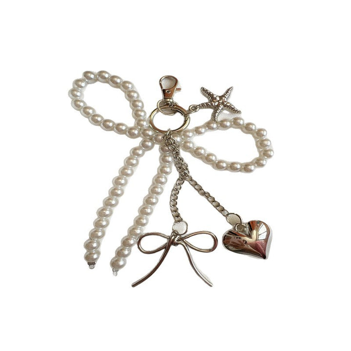 Elegant Pearl Charm Keychain Stornfield