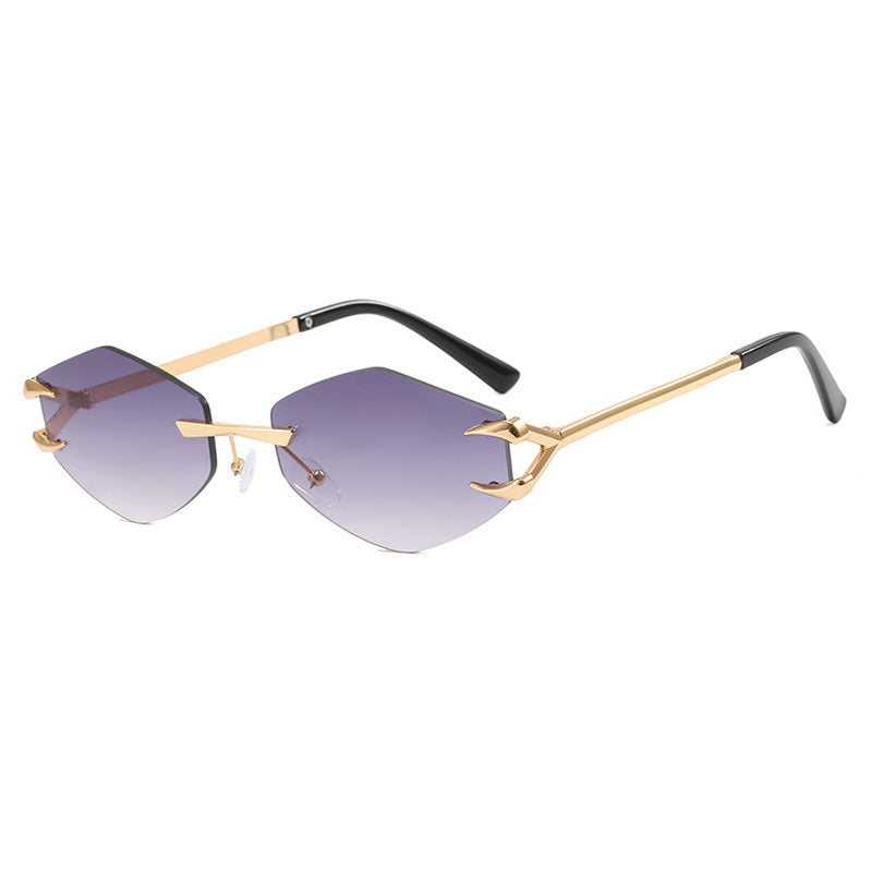 Women's geometric designer sunglasses with outstanding metal frame Stornfield