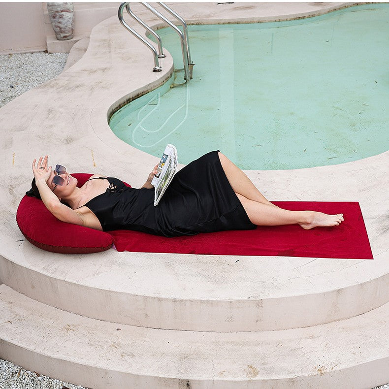 Women Inflatable Relax Lounge Chair with Integrated Headrest Stornfield