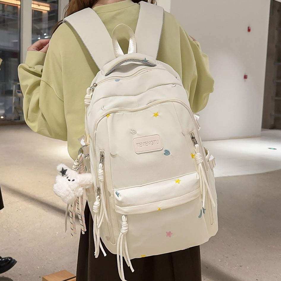Stylish Embroidered Daily Backpack Stornfield