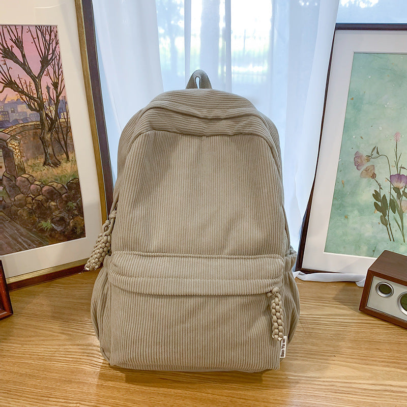 Corduroy Textured Backpack Stornfield