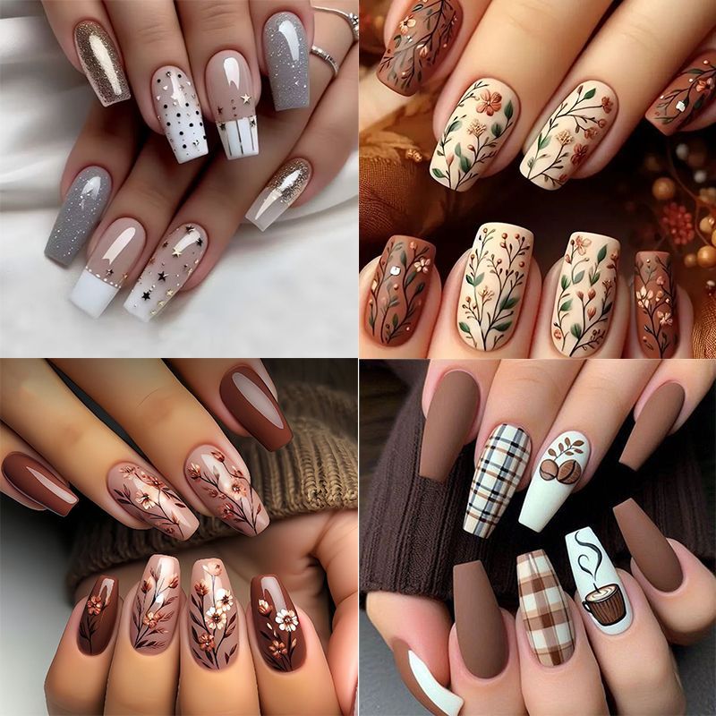 Floral Acrylic Nail Art Enhancements Stornfield 1789915509