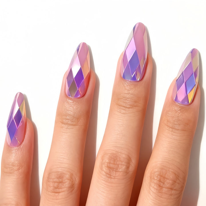 Artifical nails with Faceted Design Stornfield