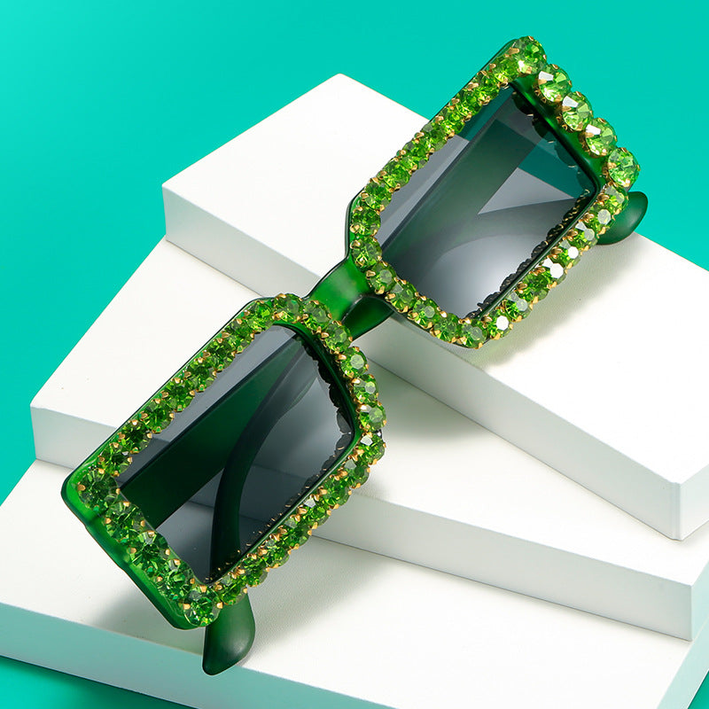 Women's fashionable sunglasses with glittering frame embellishment Stornfield