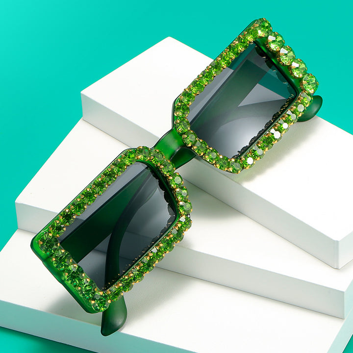 Women's fashionable sunglasses with glittering frame embellishment Stornfield