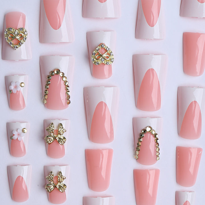 Artificial nails with elegant jewelry design Stornfield