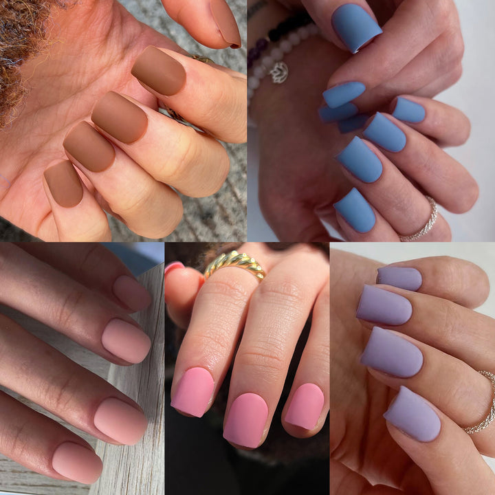 Artificial nail art with matte finish Stornfield
