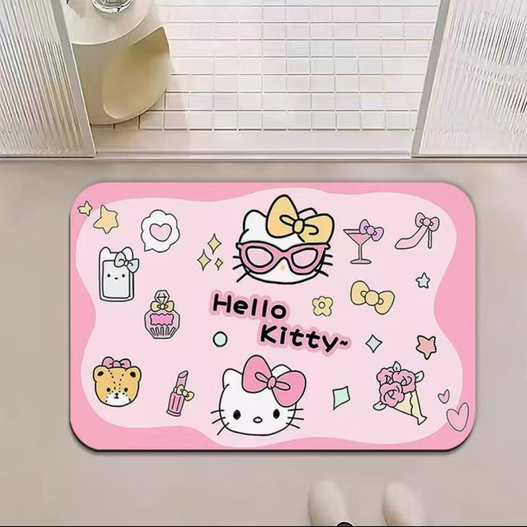 Cartoon Character Plush Bath Mat