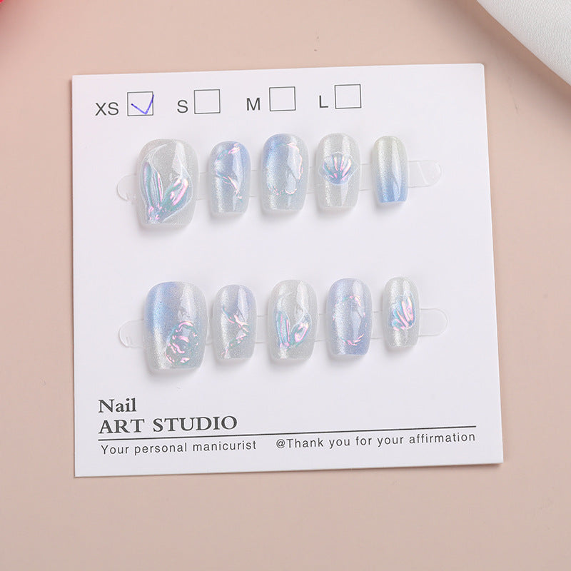 Iridescent Nail Art Press-On Collection Stornfield
