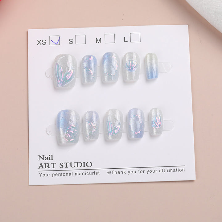 Iridescent Nail Art Press-On Collection Stornfield