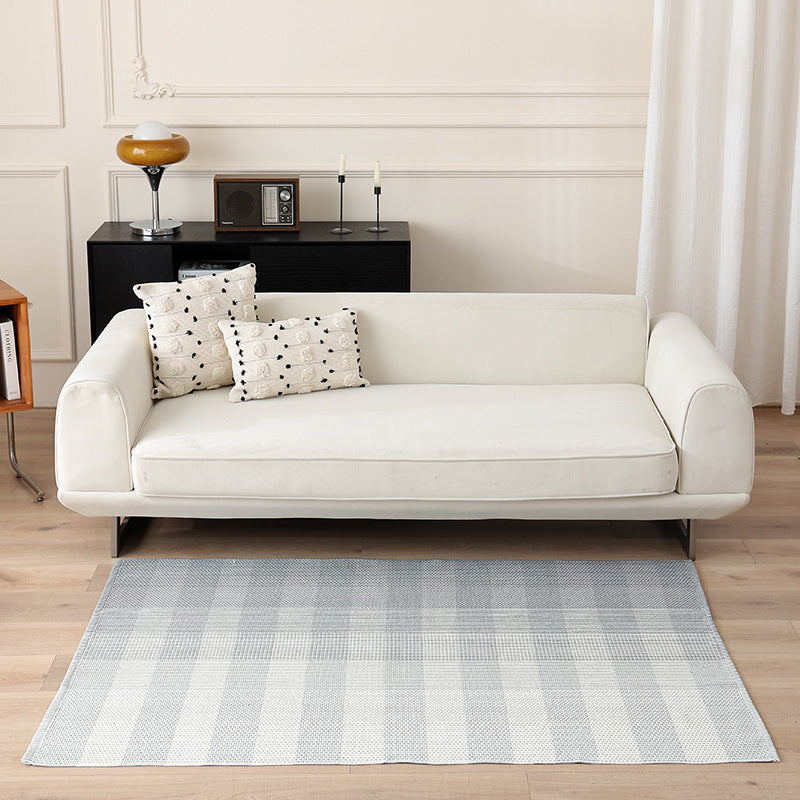Flat-woven living and dining room rug