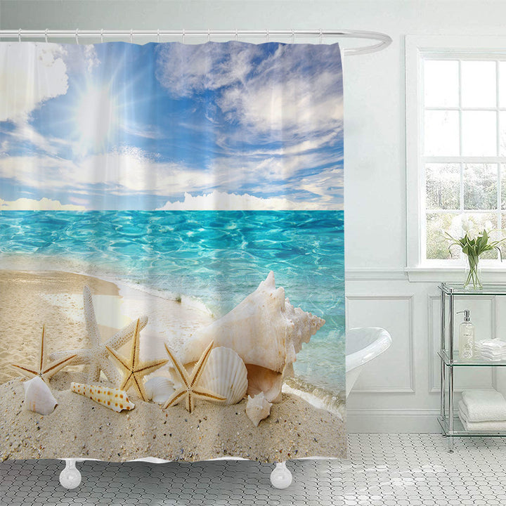 Beach-Themed Shower Curtain Stornfield