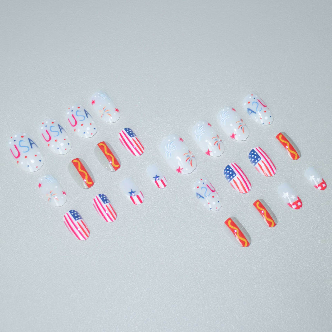 Patriotic Themed Nail Art Kit