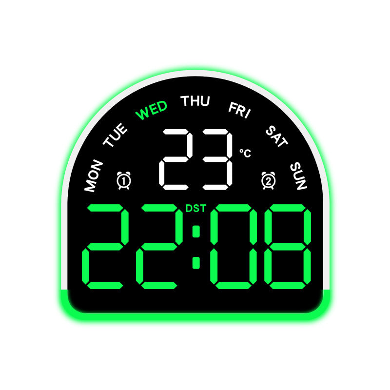 Digital alarm clock with temperature and day of the week display Stornfield