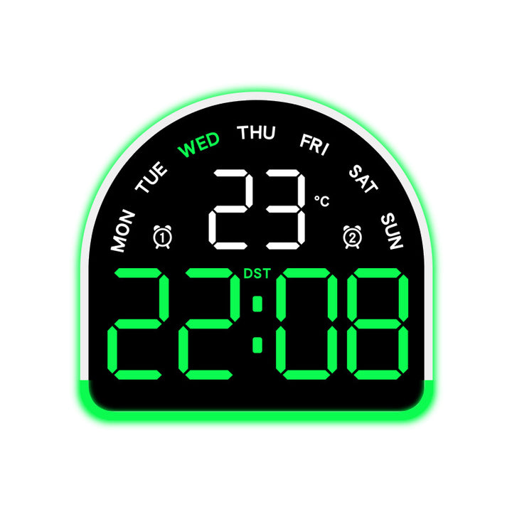 Digital alarm clock with temperature and day of the week display Stornfield