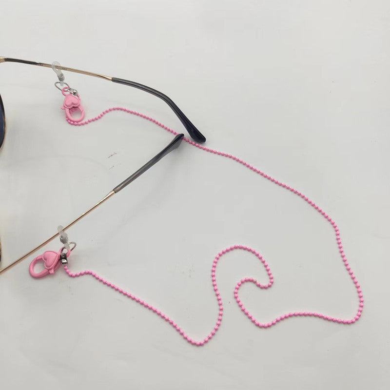 Fashionable glasses chain with heart pendant Stornfield