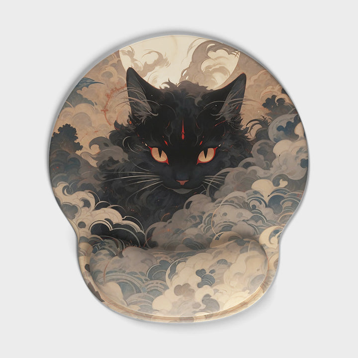 Artistic Cat-Themed Gaming Mouse Pad