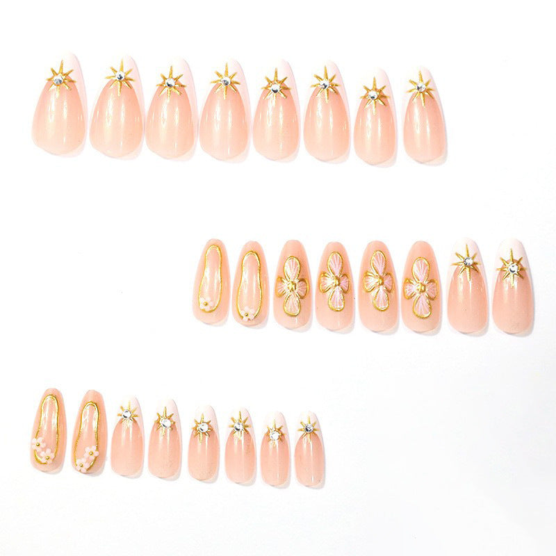 Elegant Floral Design Nail Enhancements Stornfield