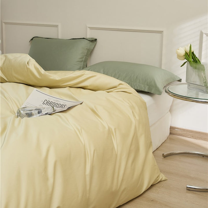 Cotton Renforcé Duvet Cover with Soft Touch Finish and Hidden Zipper