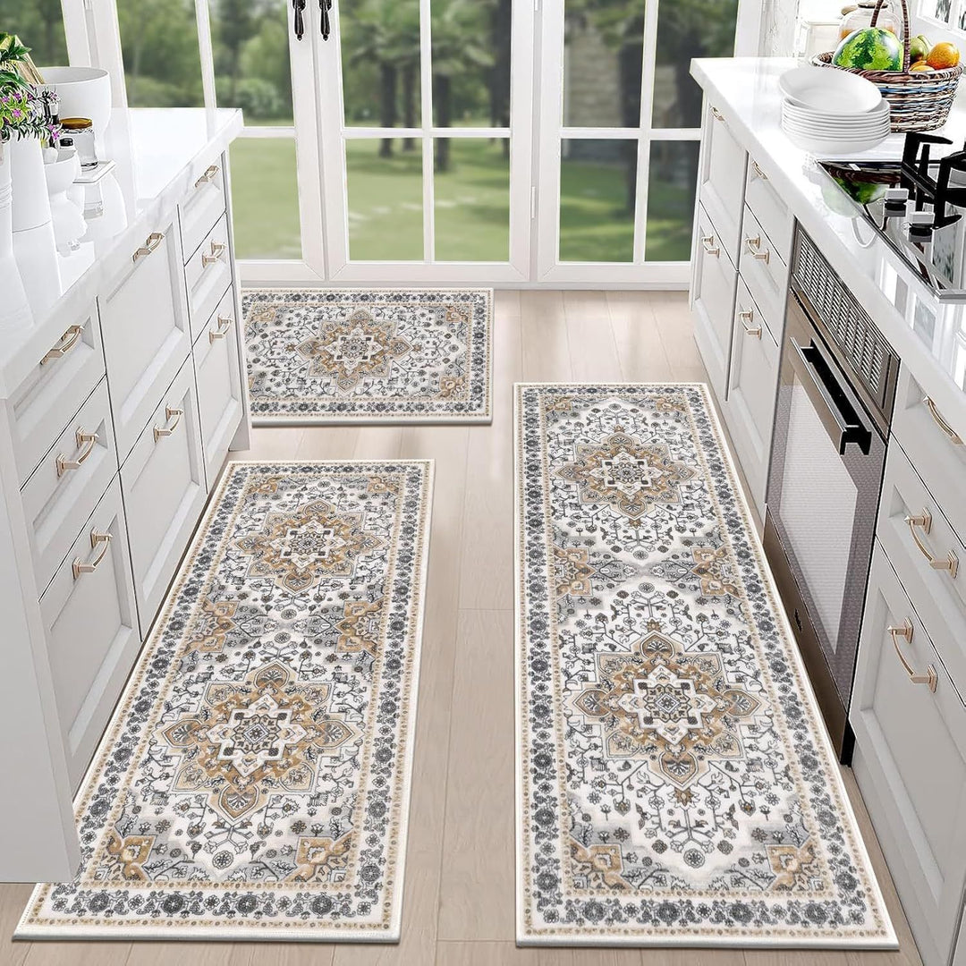 Vintage-Inspired Persian Kitchen Runner Mat