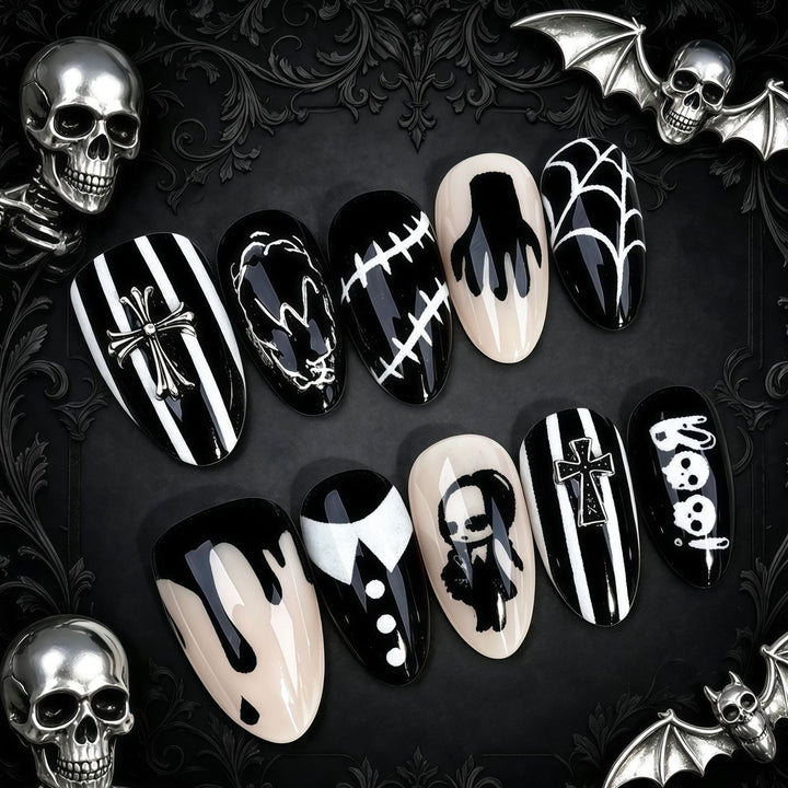 Thematic Gothic Press-On Nail Set