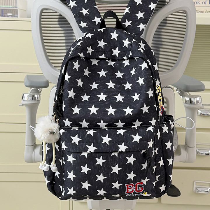 Star-Patterned Casual Backpack Stornfield