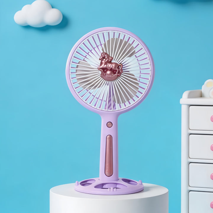 Women's Portable Mini Fan with USB Charging Function and Ergonomic Handle Stornfield