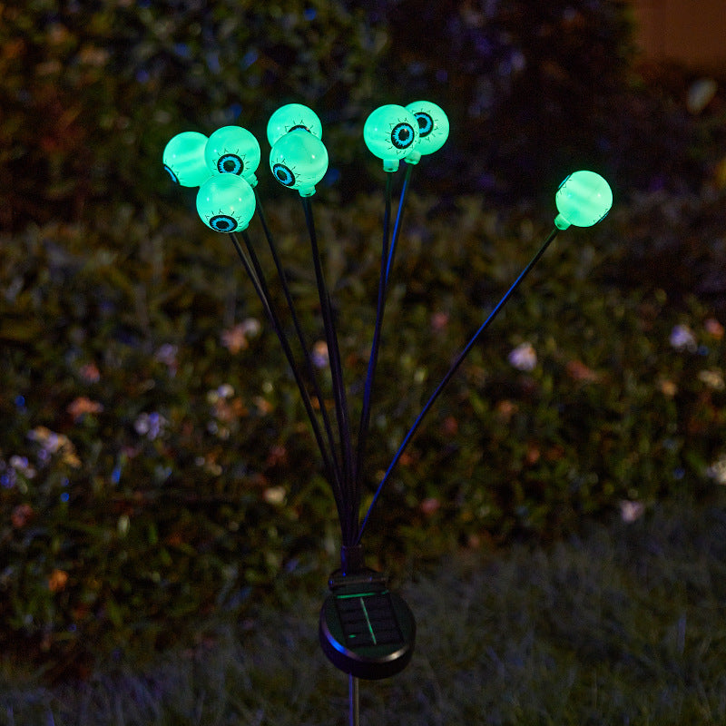 Creepy garden lights with eye motif Stornfield