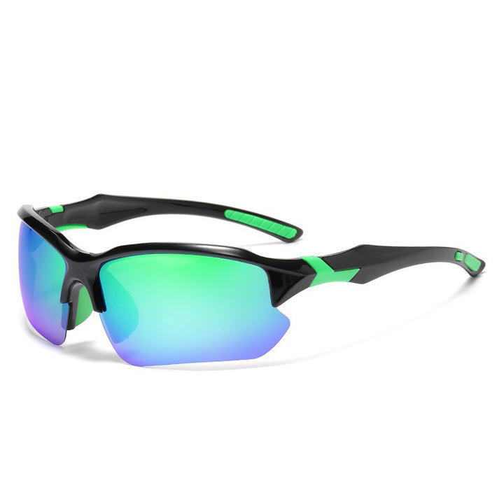 Unisex nan sporty performance sunglasses with semi-rim polarized UV protection anti-slip nose pads Stornfield